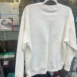 Supreme Stacked Crewneck Sweater White Men's Size Large SS21
