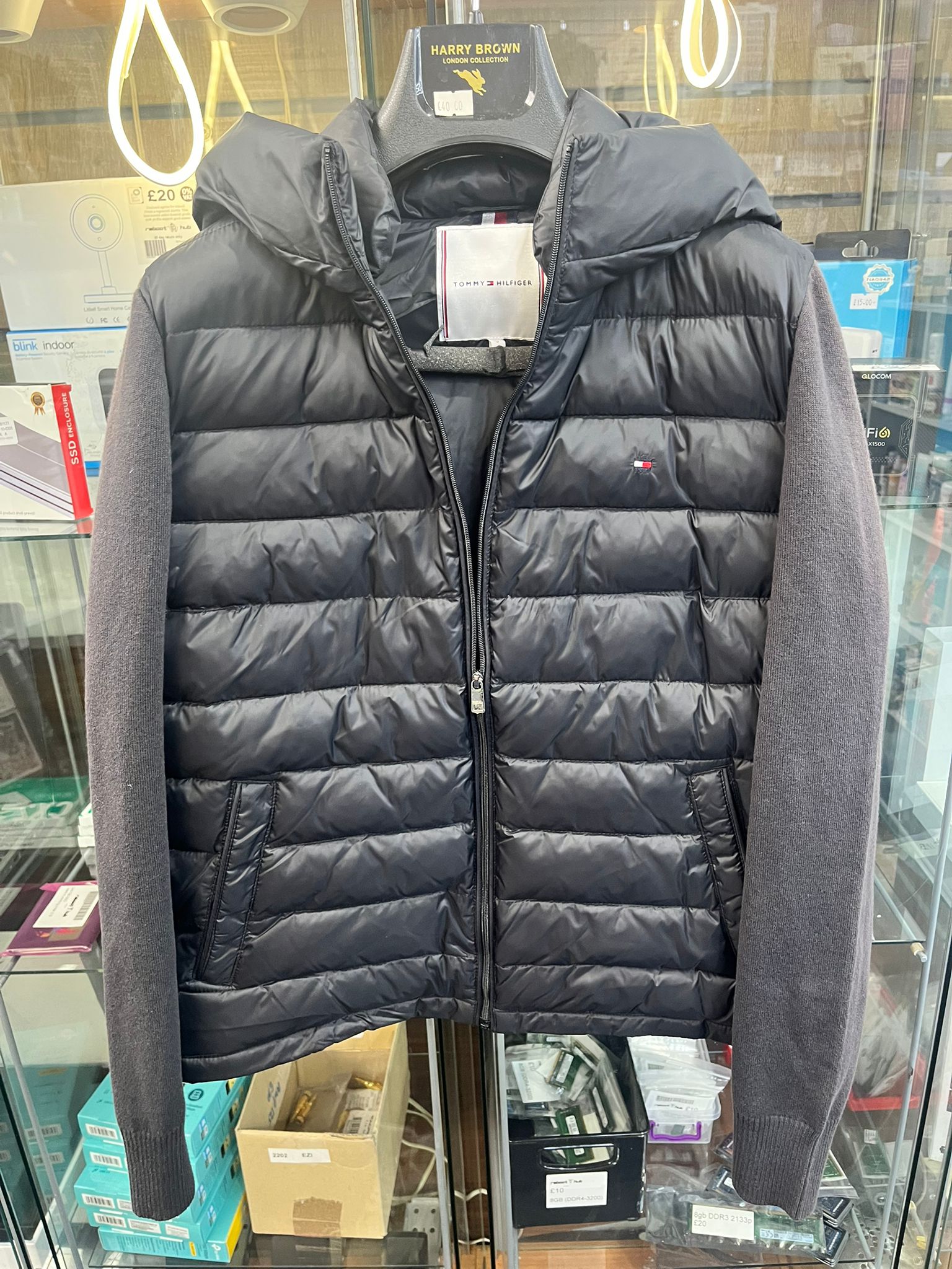Tommy Hilfiger puffer fleece jacket small