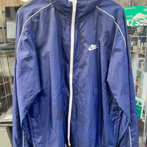 Nike Men's Jacket M Blue Nylon with Polyester Windbreaker Large