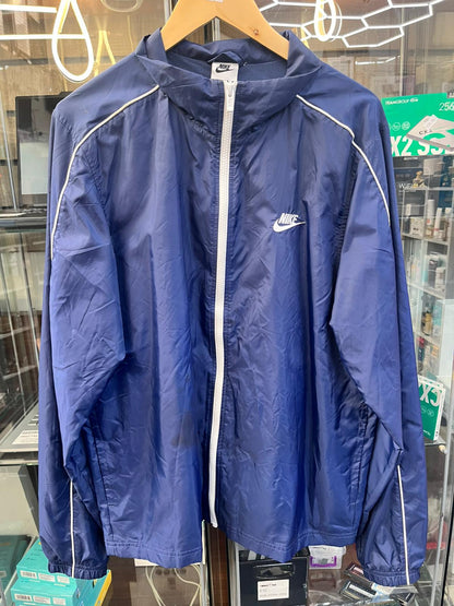 Nike Men's Jacket M Blue Nylon with Polyester Windbreaker Large