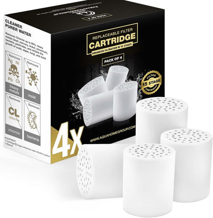 pack of 4 AquaHomeGroup replaceable filter cartridge