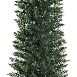 HOMCOM 5ft Unlit Artificial Christmas Tree, Pencil Slim Xmas Tree with Solid Stand and Realistic Branches, Green