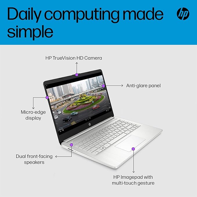 HP 14s-dq5010sa intel I5-1235u 512GB SSD 16GB Ram 14" laptop