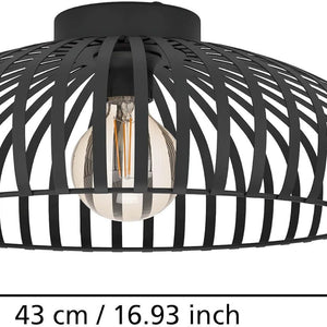 EGLO Mogano 3 steel ceiling light fixture