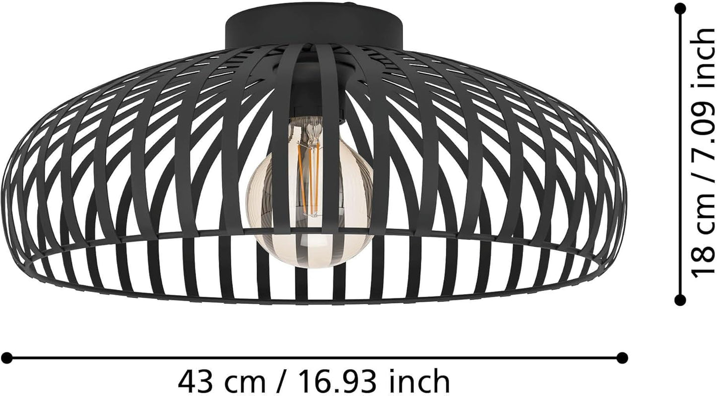 EGLO Mogano 3 steel ceiling light fixture