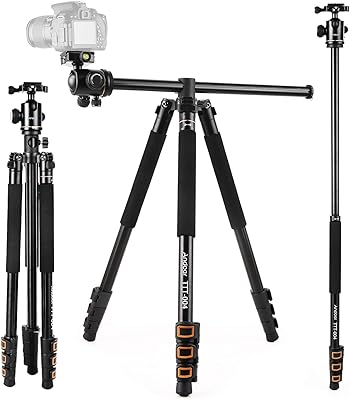 Andoer 78.7 inch Camera Tripod with 360° Ball Head