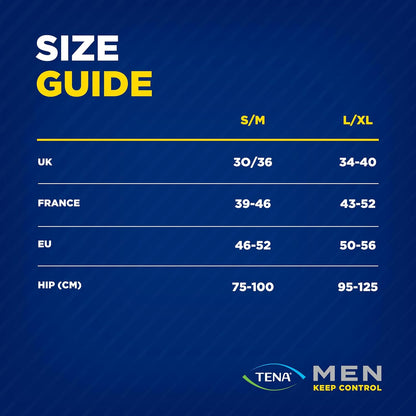 tena men protective underwear s/m x60