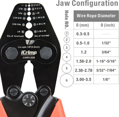 iCrimp CWR1328 Wire Rope Crimping Tool