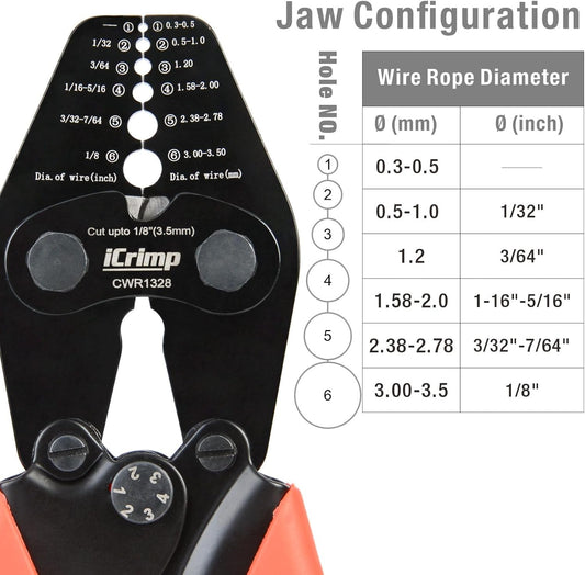 iCrimp CWR1328 Wire Rope Crimping Tool