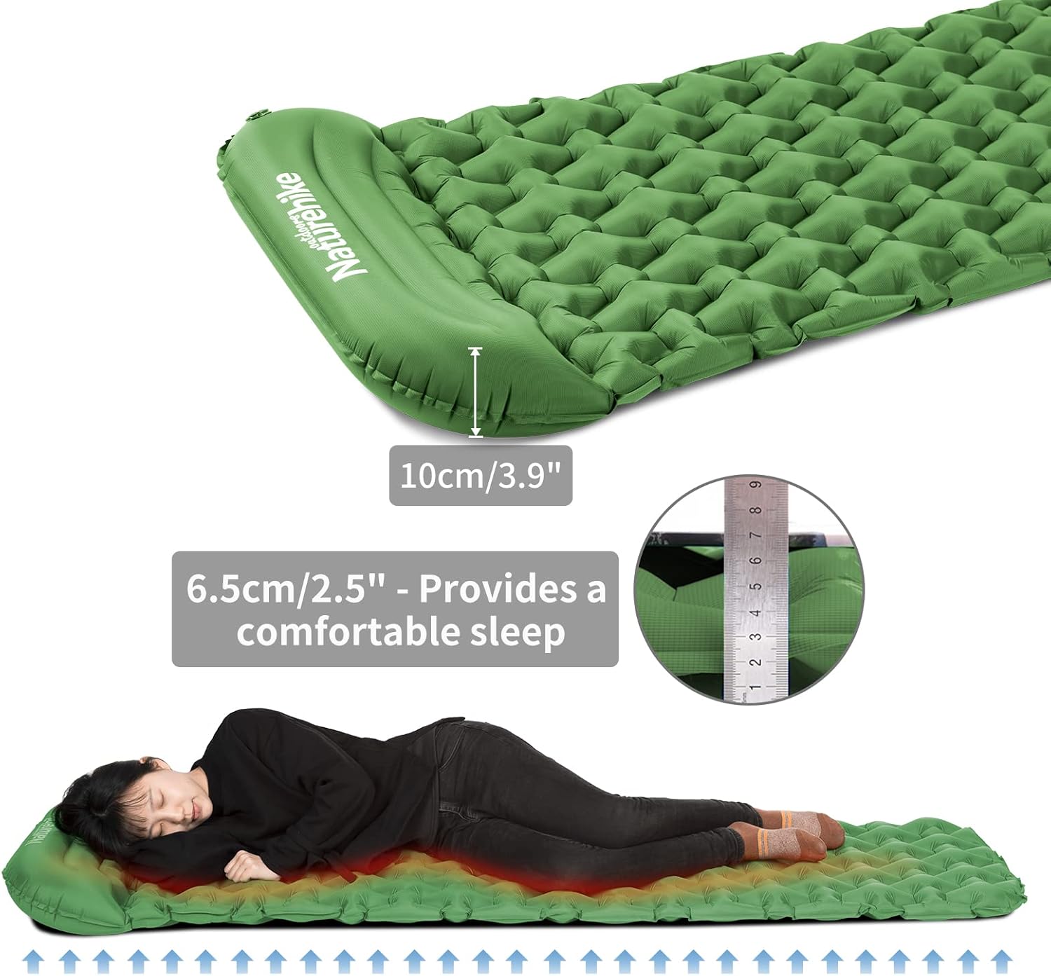 Naturehike Sleeping Pad square 198x59cm Green