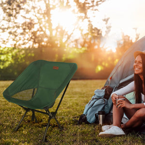 Rainberg Ultra Lightweight Camping Chair, Folding Chair Green