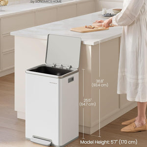 SONGMICS Kitchen Bin 50 L