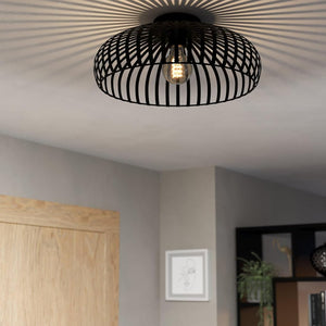 EGLO Mogano 3 steel ceiling light fixture