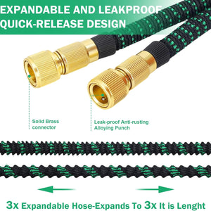100FT Expandable Hose With Nozzle , Holder & bag
