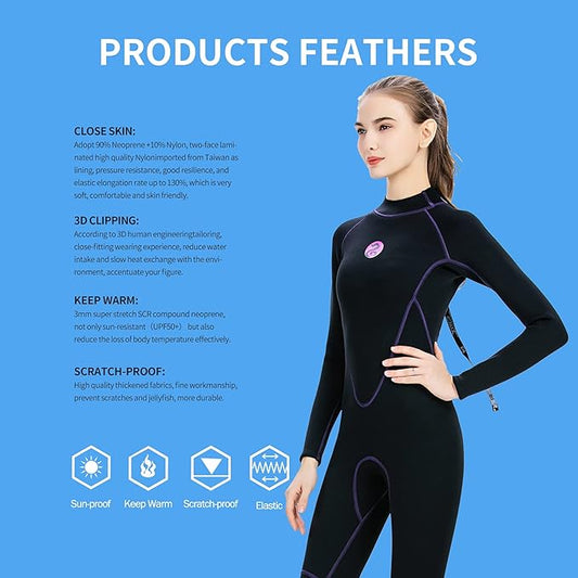 SLINX Ladies Long Wetsuit US6 MEDIUM