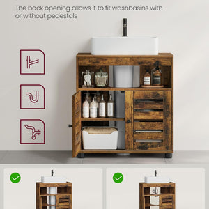 VASAGLE Under Sink Bathroom Cabinet, Storage Cabinet