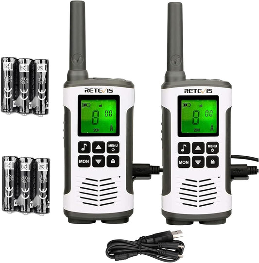Retevis RT45 Walkie Talkies, Rechargeable Walkie Talkies Long range 2pc