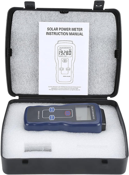 Digital Light Meter, SM206 Portable Digital Solar Power Meter