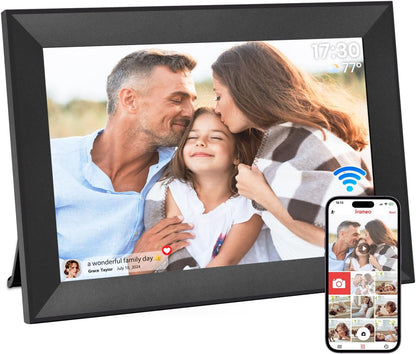 Frameo Digital Photo Frame WiFi, 10.1 Inch-MODEL 112K-BLACK