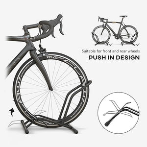 SPORTNOW Portable Bike Floor Stand, Freestanding Bike Rack for 16