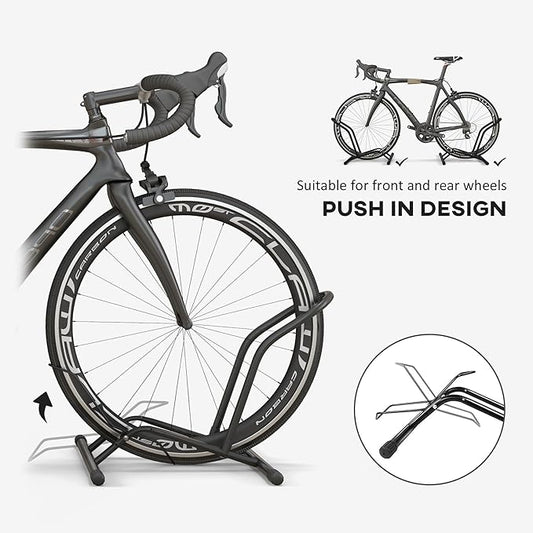 SPORTNOW Portable Bike Floor Stand, Freestanding Bike Rack for 16"-29"