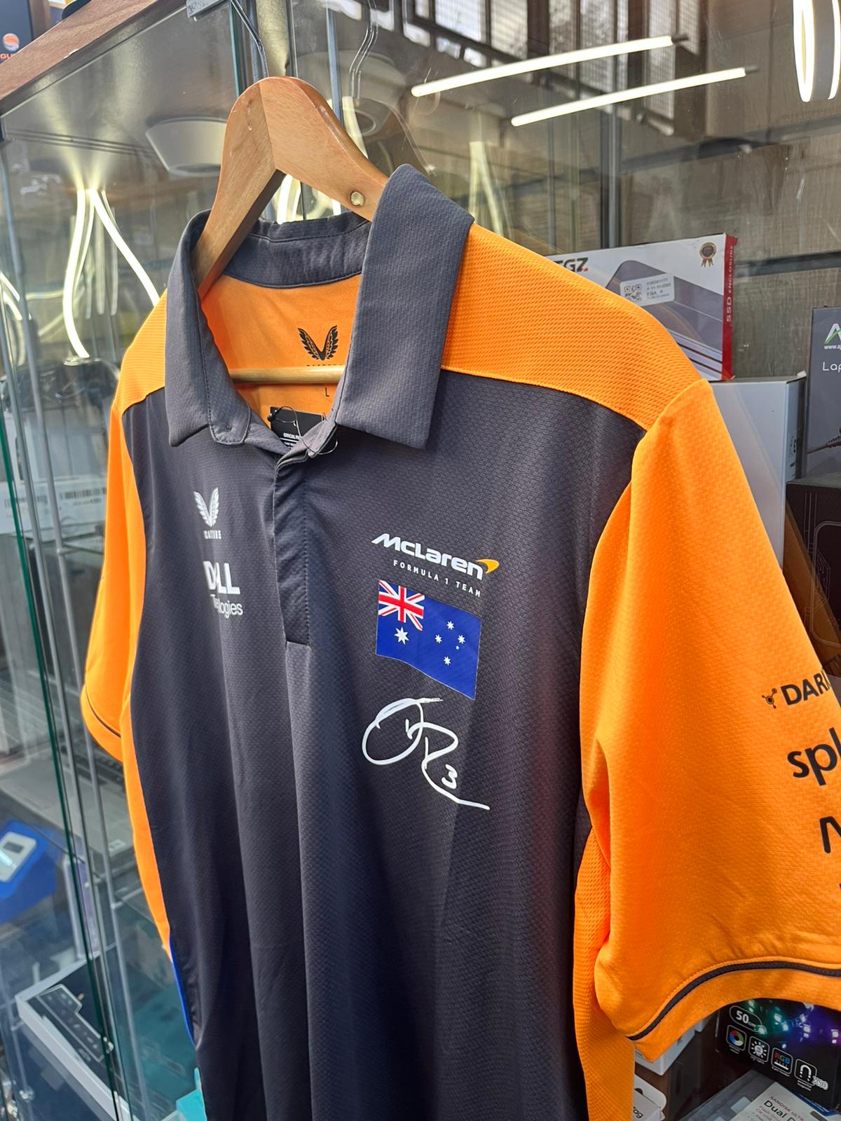 McLaren F1 2022 Adults Replica Drivers Polo Daniel Ricciardo Large