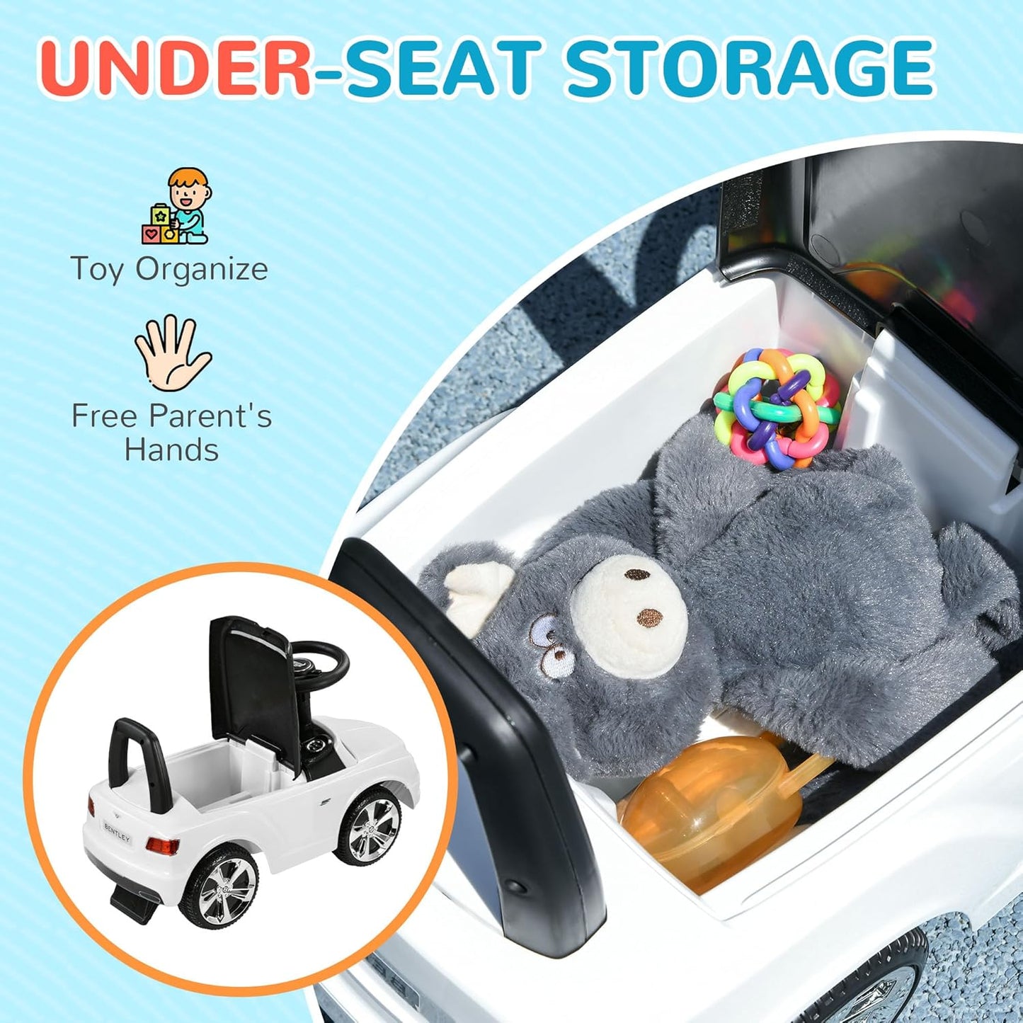 AIYAPLAY Bentley Bentayga Licensed Ride on Car