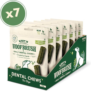 Lilys Kitchen 7 X 130G Mini Woofbrush Dental Chew Multipacks BB 09/2026