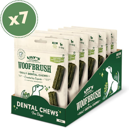 Lilys Kitchen 7 X 130G Mini Woofbrush Dental Chew Multipacks BB 09/2026