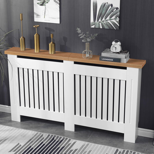 Blisswood Radiator Cover Traditional MDF Wood Grill Cabinet Shelf