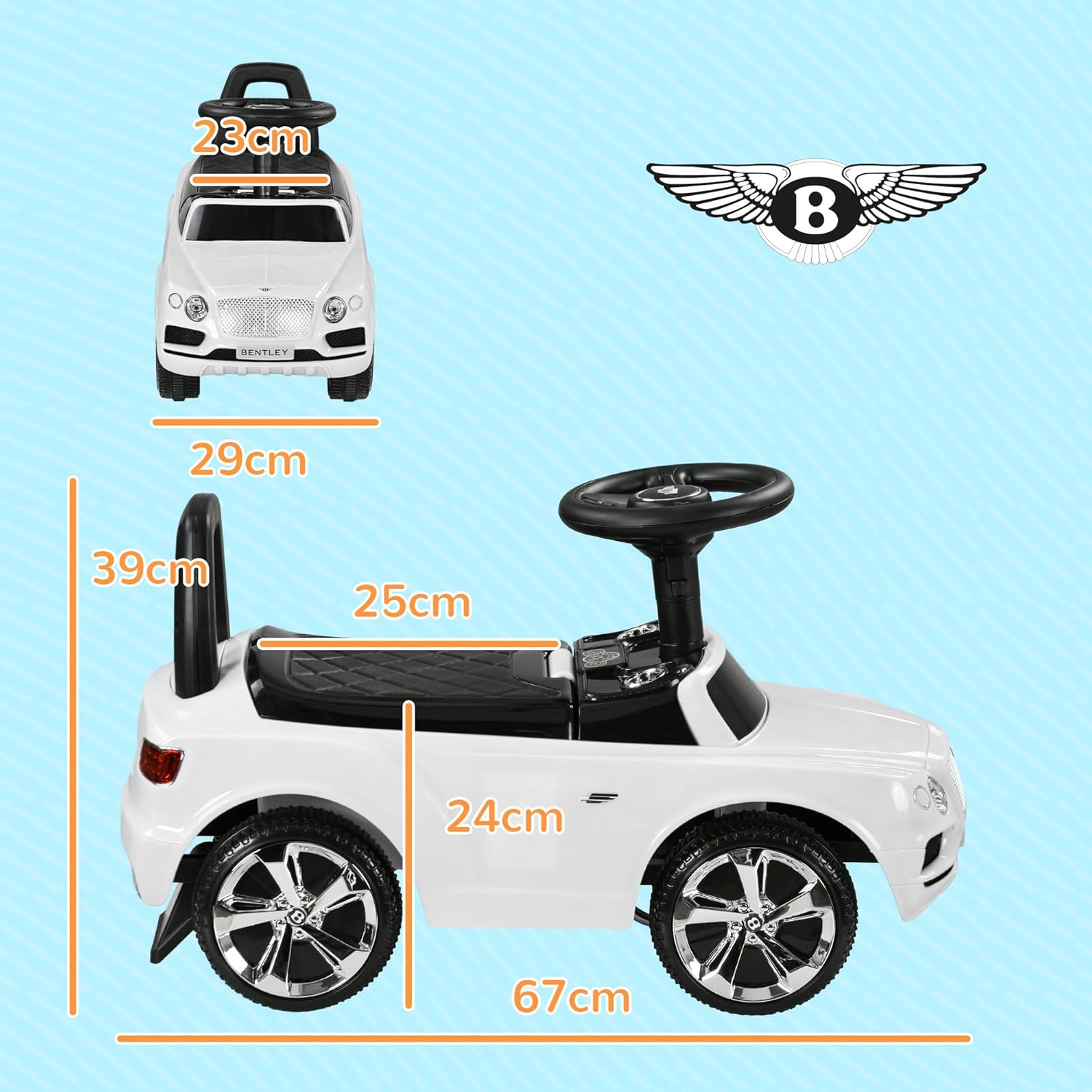 AIYAPLAY Bentley Bentayga Licensed Ride on Car