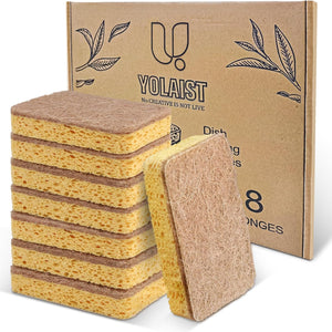 2 X YOLAIST 8PK ECO WASHING UP SPONGE