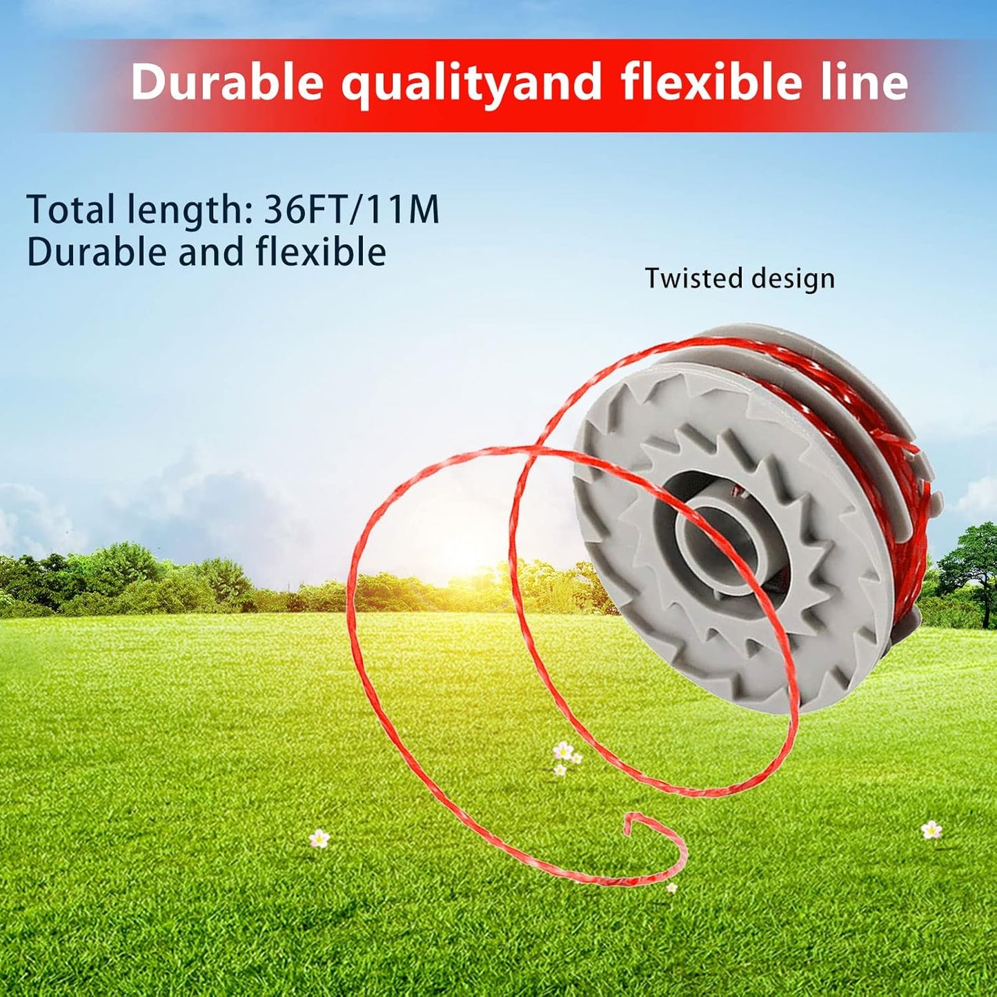 8 X Flymo FLY021 Strimmer Spool 1.5mm