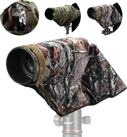 NEEWER PB020 Large Waterproof Rain Cover for Camera Camo