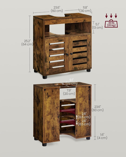 VASAGLE Under Sink Bathroom Cabinet, Storage Cabinet