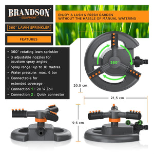Brandson - Garden Sprinkler for Lawns