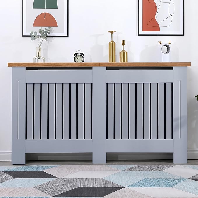 Blisswood Radiator Cover Traditional (Large, Grey)