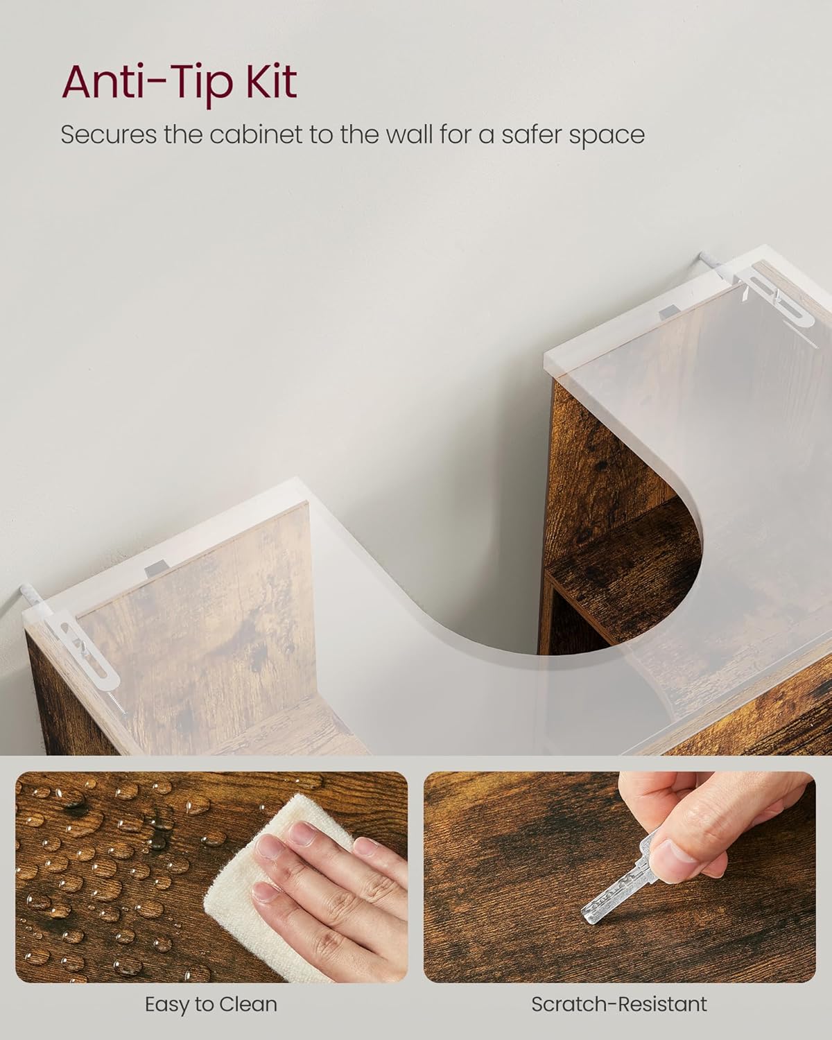 VASAGLE Under Sink Bathroom Cabinet, Storage Cabinet