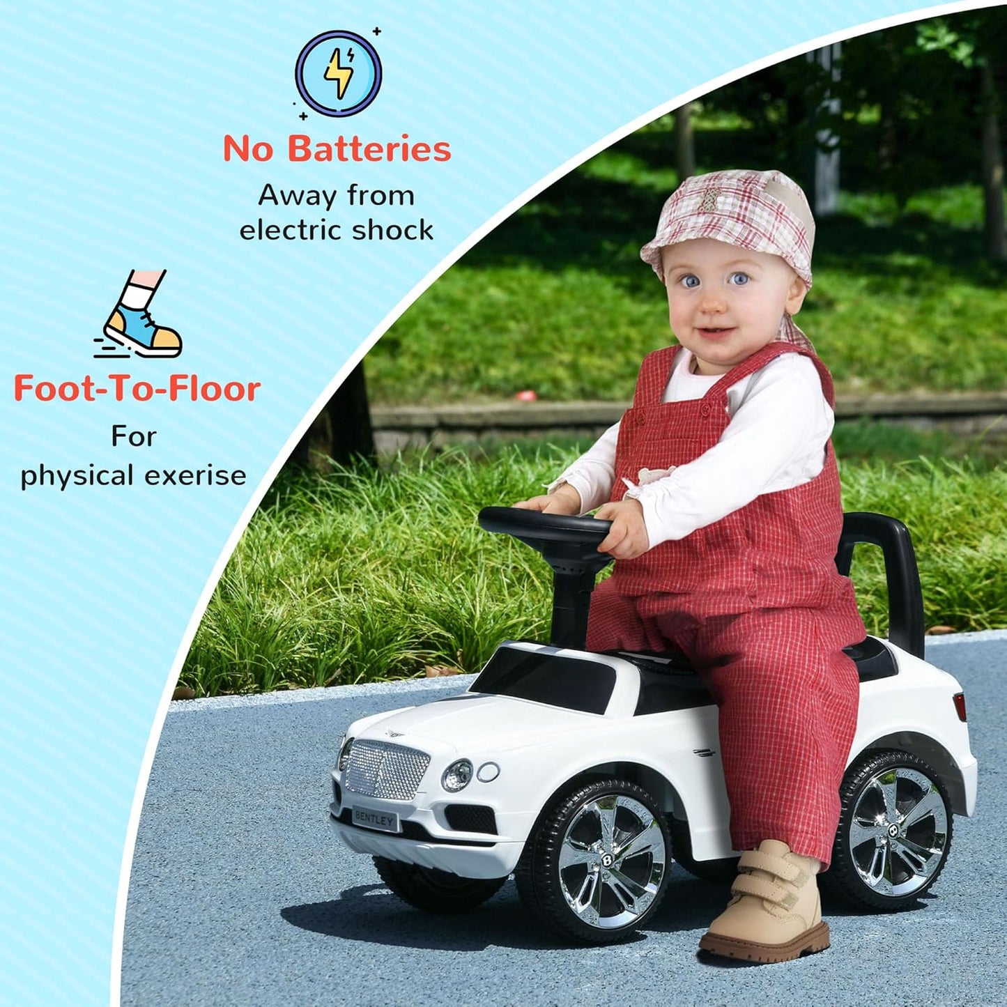 AIYAPLAY Bentley Bentayga Licensed Ride on Car