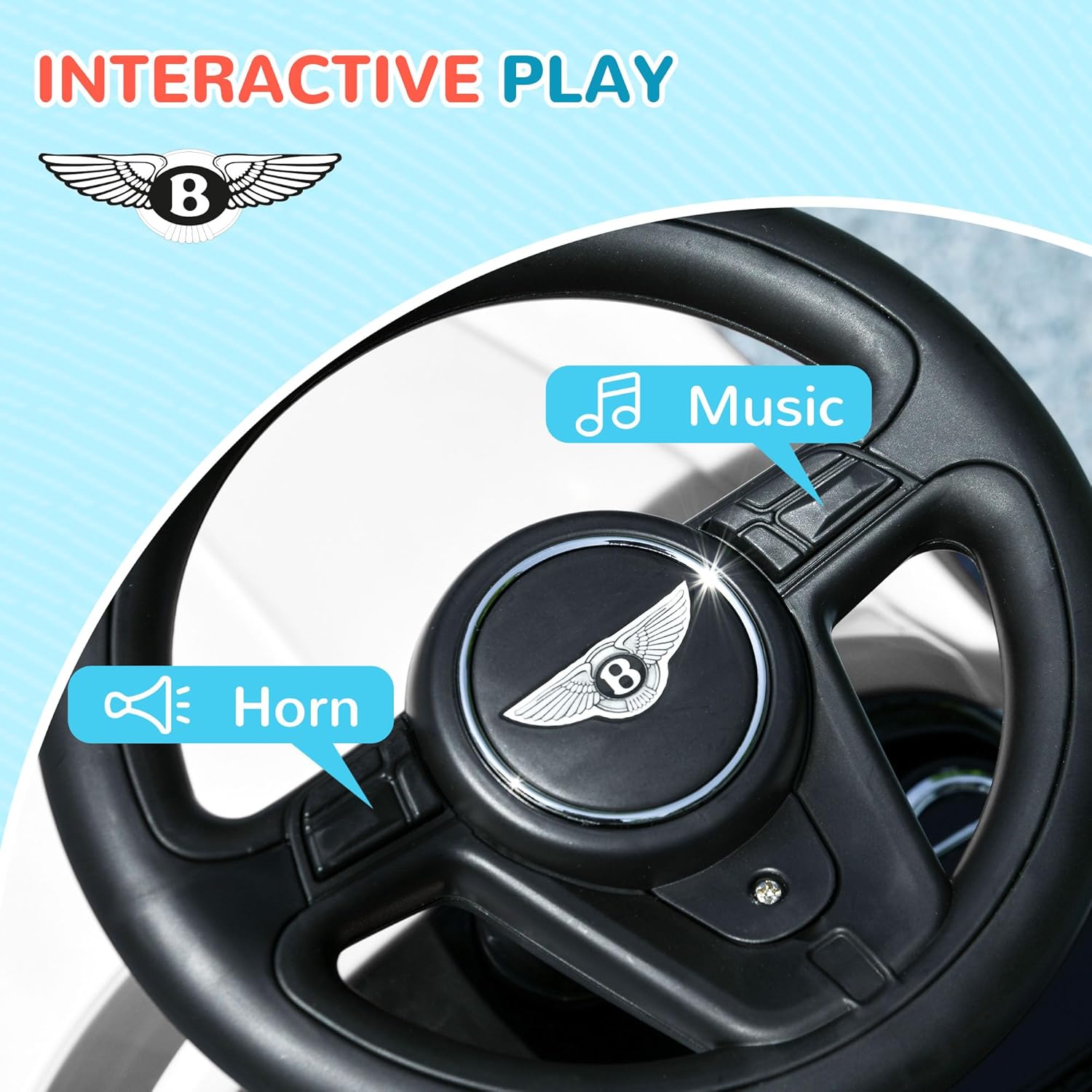 AIYAPLAY Bentley Bentayga Licensed Ride on Car