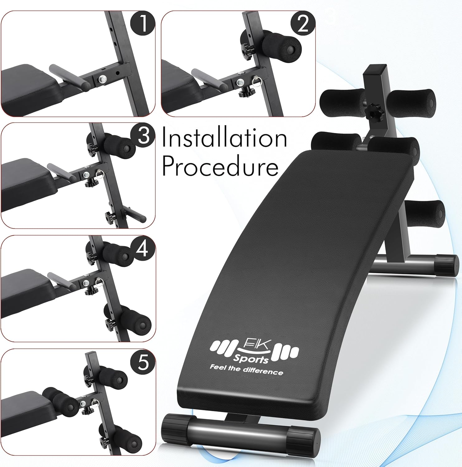 FK Sports Adjustable Weight Bench | Sit up Bench