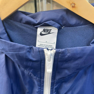 Nike Men's Jacket M Blue Nylon with Polyester Windbreaker Large