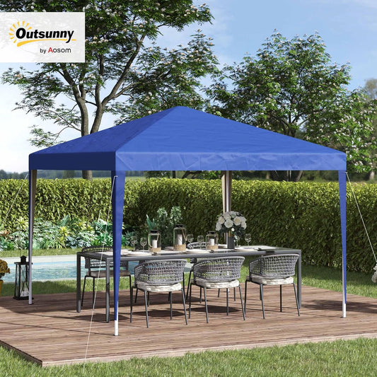 Outsunny 3 x 3M Garden Pop Up Gazebo Height Adjustable