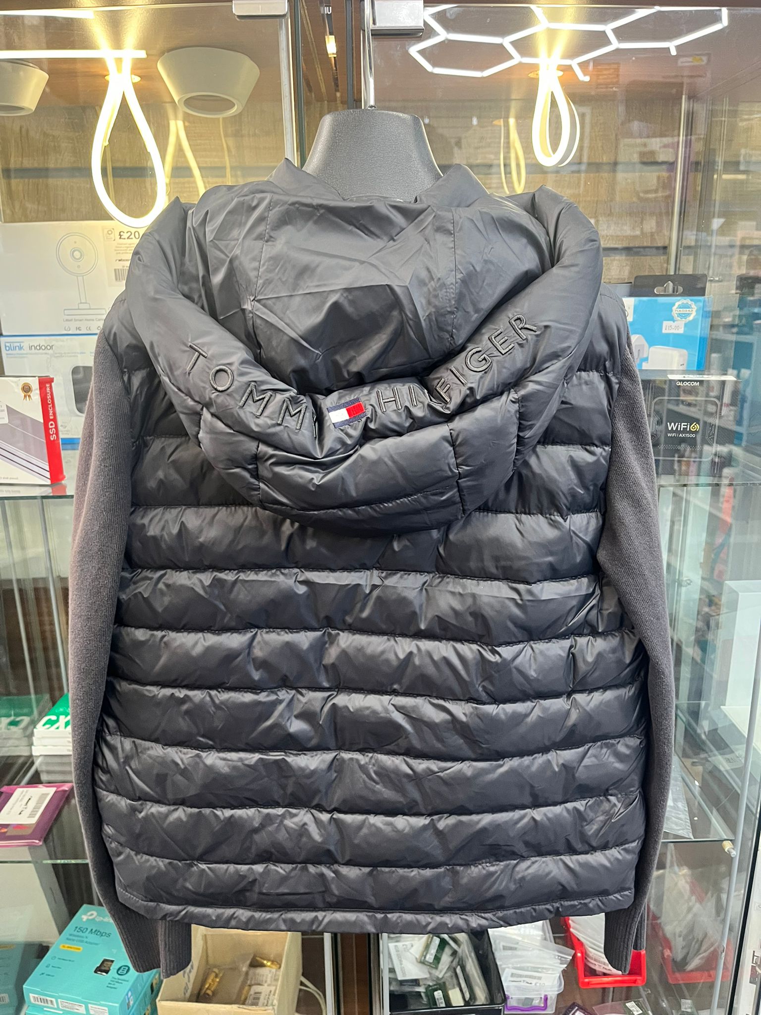 Tommy Hilfiger puffer fleece jacket small