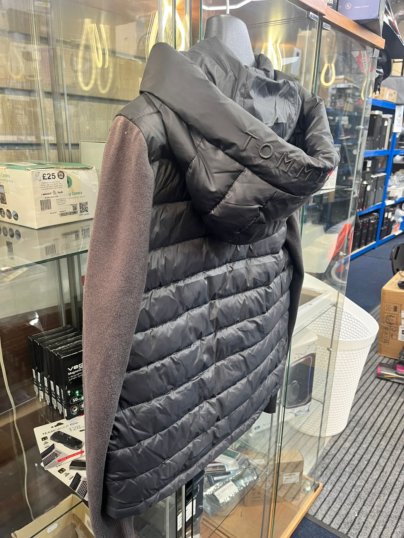 Tommy Hilfiger puffer fleece jacket small