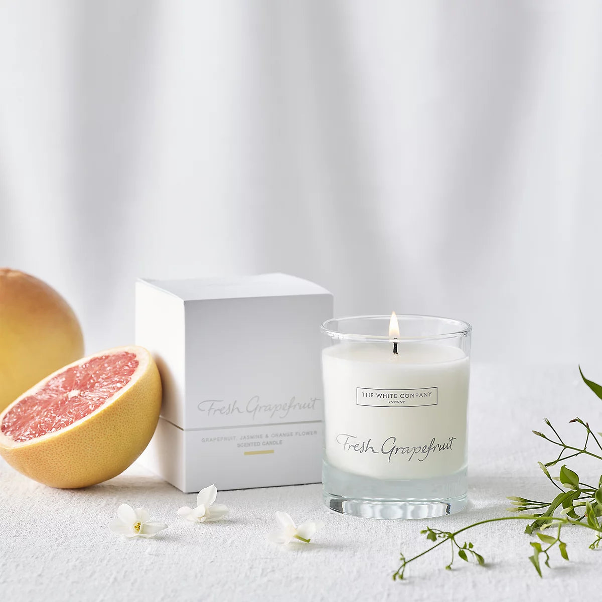 The White Company-Fresh Grapefruit Scented Candle-