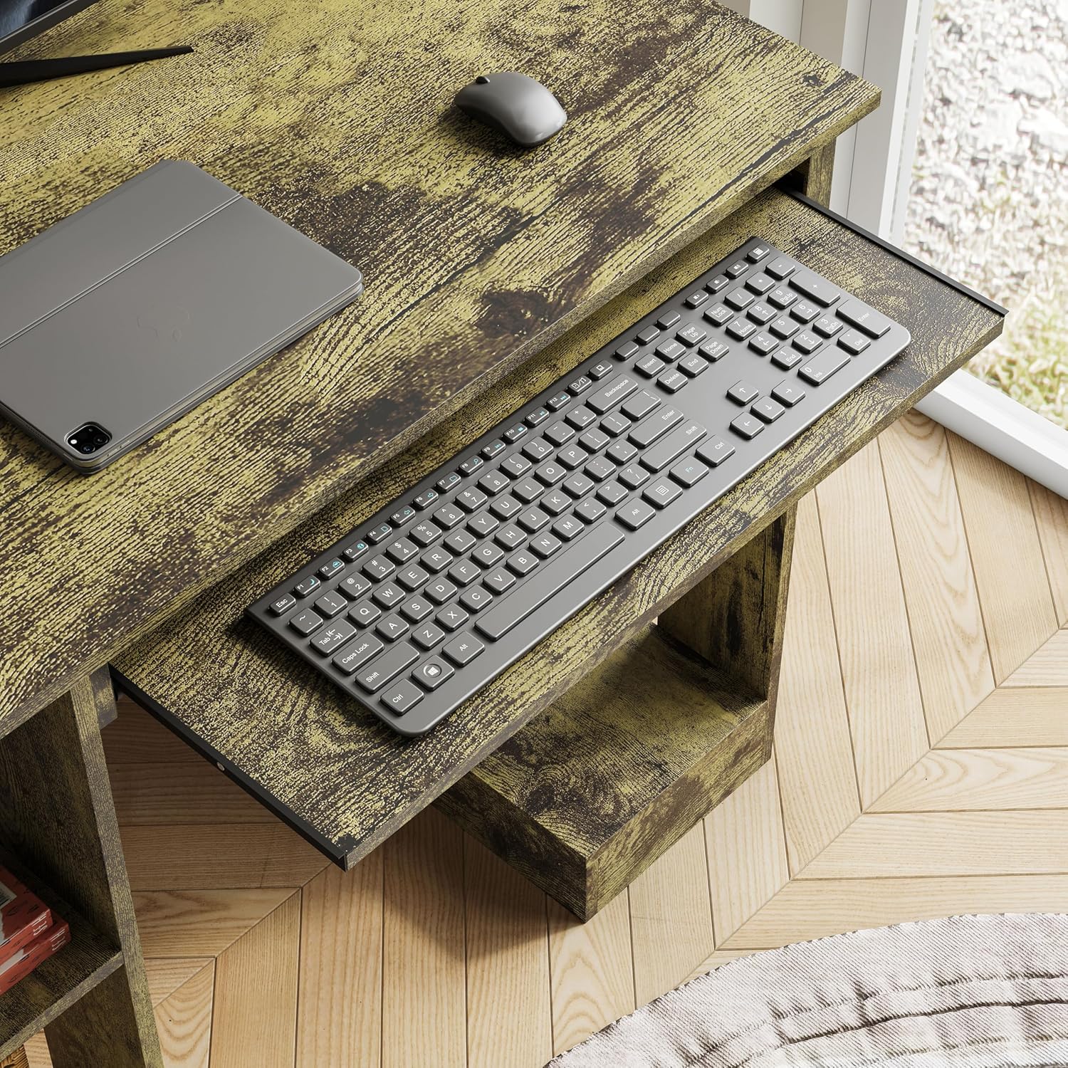 Blisswood Home Office Desk (Rustic, 100 x 55 x 75CM)