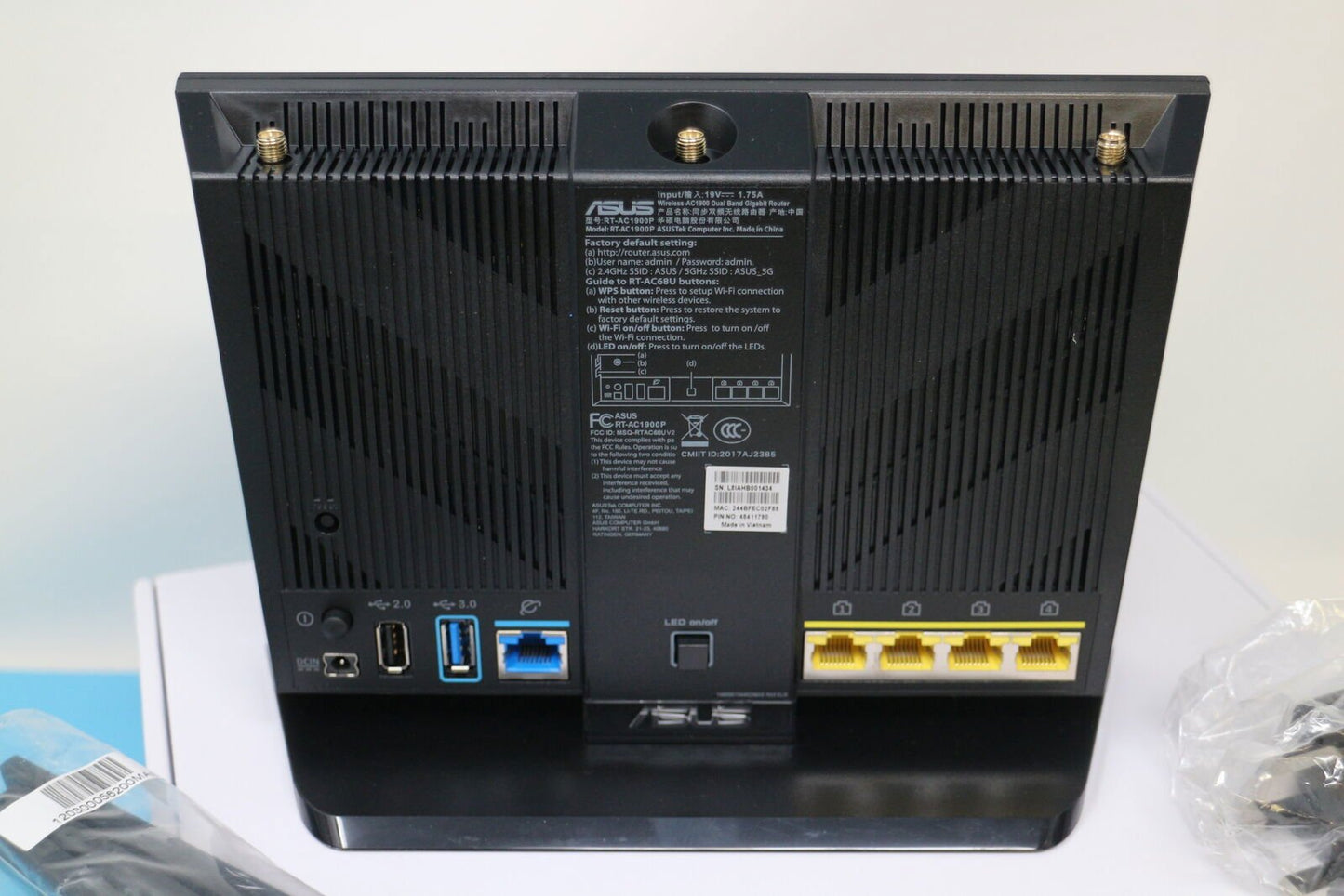 ASUS Performance WI-FI Router AC1900 (RT-AC1900P) 4K Ultimate Gaming - Reboot Hub