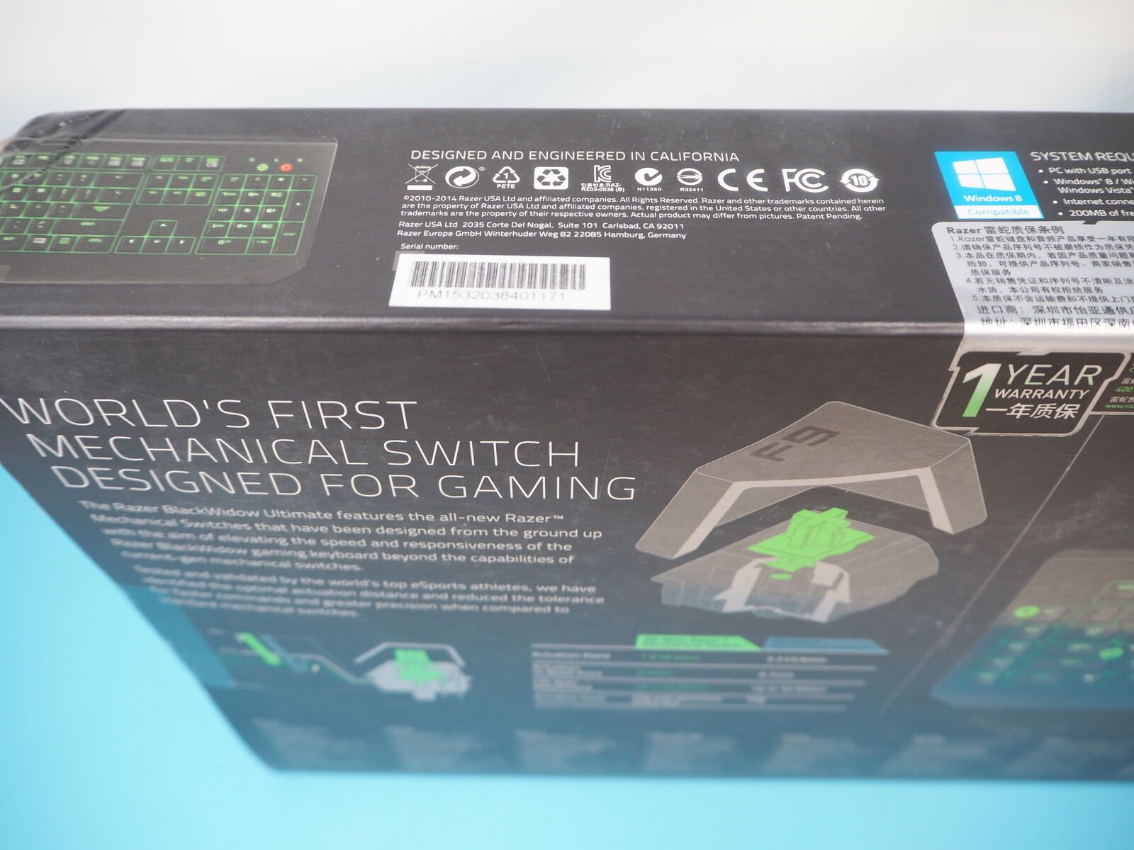 Blackwidow Ultimate English (US) Layout Keyboard RZ03-00384500-R3M1 - Reboot Hub