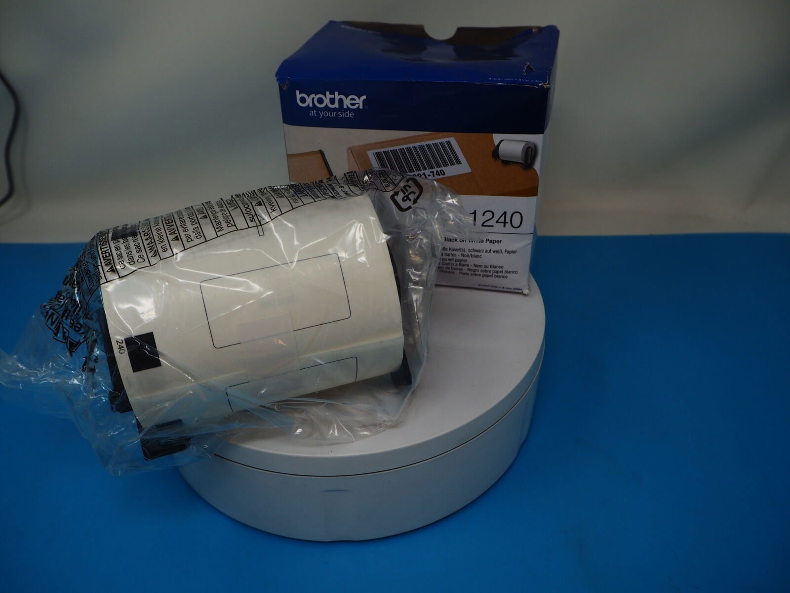 Brother DK-11240 600 x Black On White Non Adhesive Barcode Labels 102mm x 51mm - Reboot Hub